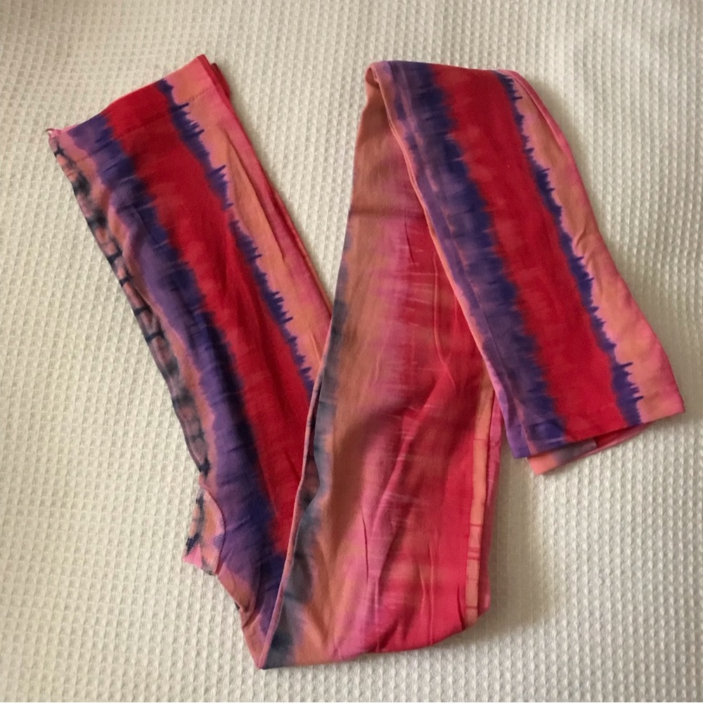Look From London Vintage Tie-Dye Tights